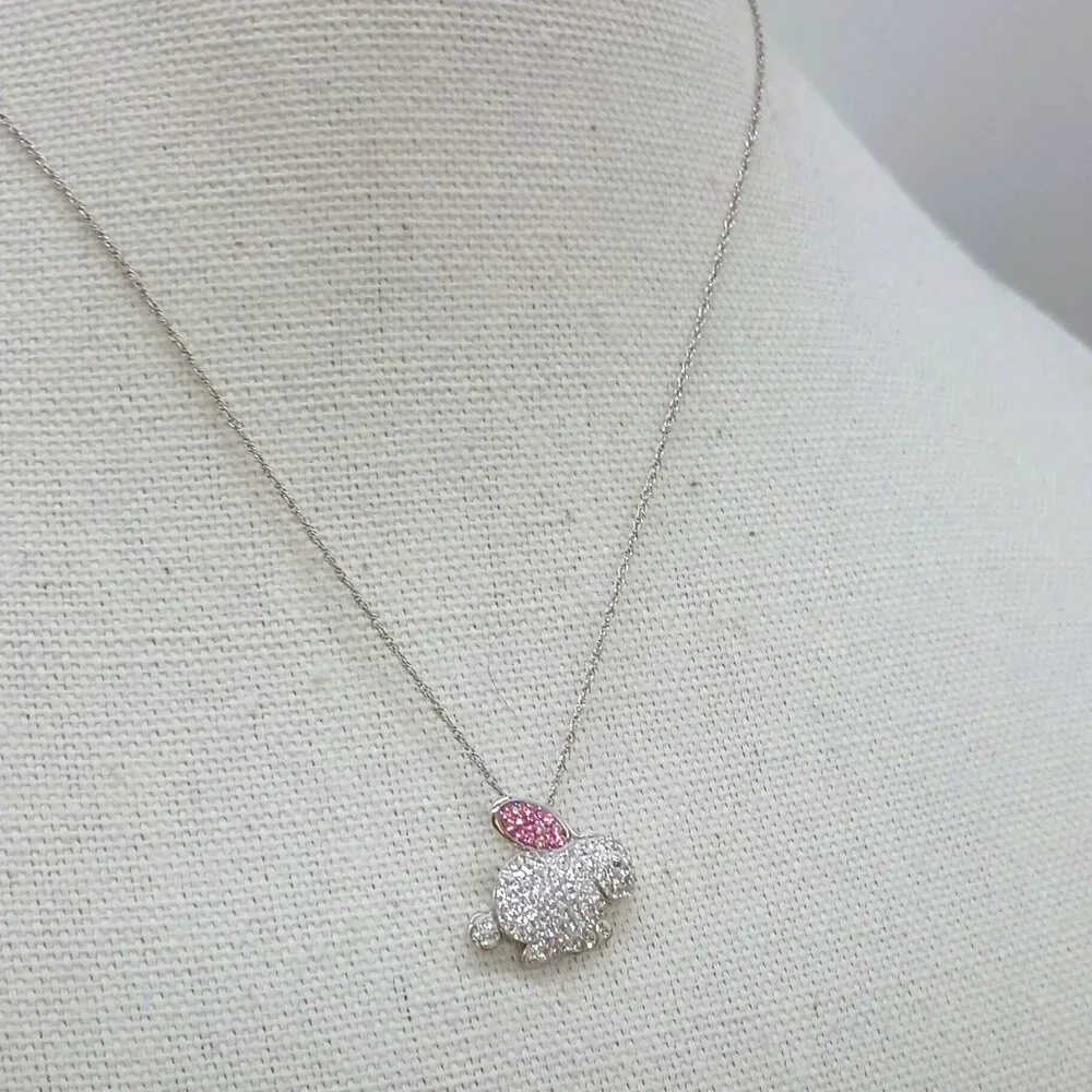 925 AU Bunny Rabbit Necklace 18